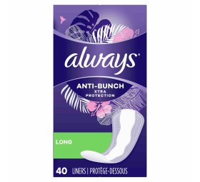 ALWAYS ANTI BUNCH LINERS 40 PACK