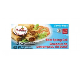 AL-SHAMAS BEEF SPRING ROLL 40PCS FAMILY PACK